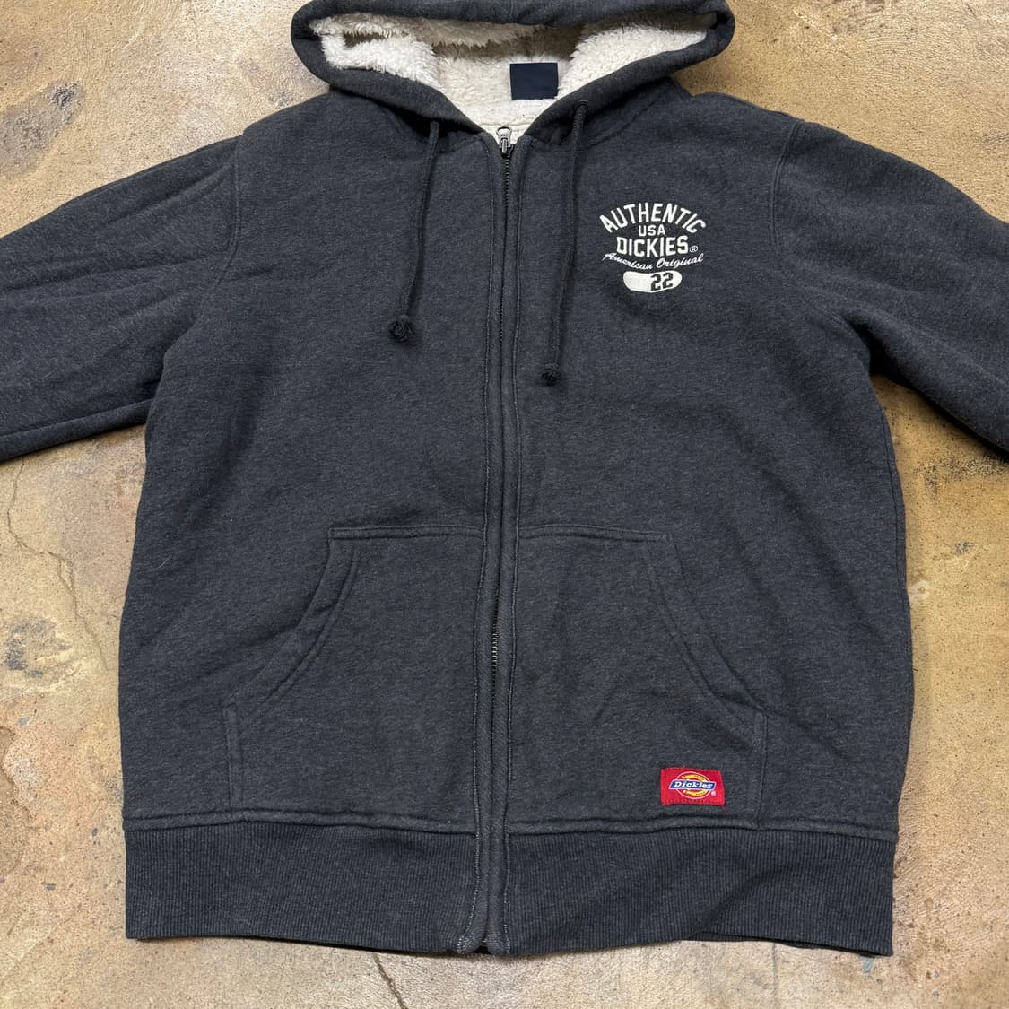 디키즈 그레이 양털 후드집업 상품이미지3