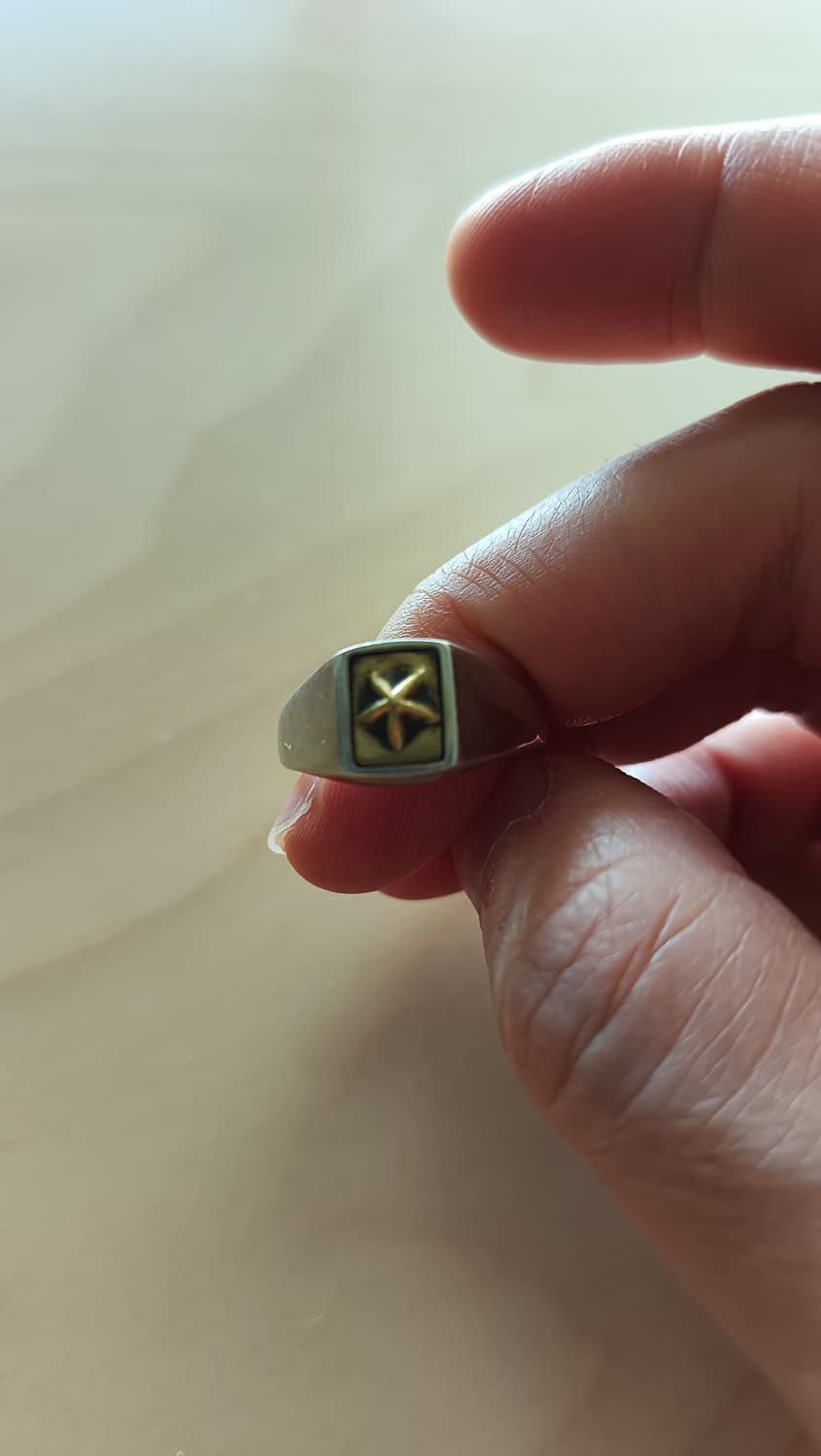 실버반지 네이티브선 실버/브라스 스타링 18호 상품이미지1