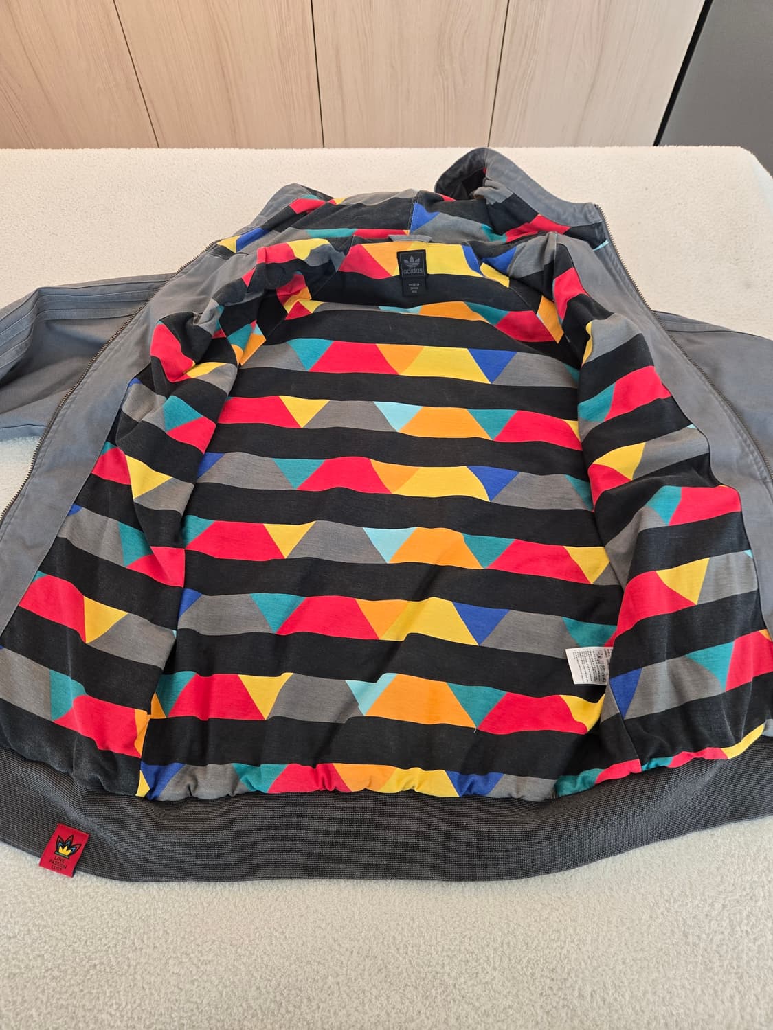 아디다스 후드 집업 워크자켓 그레이 100 상품이미지9