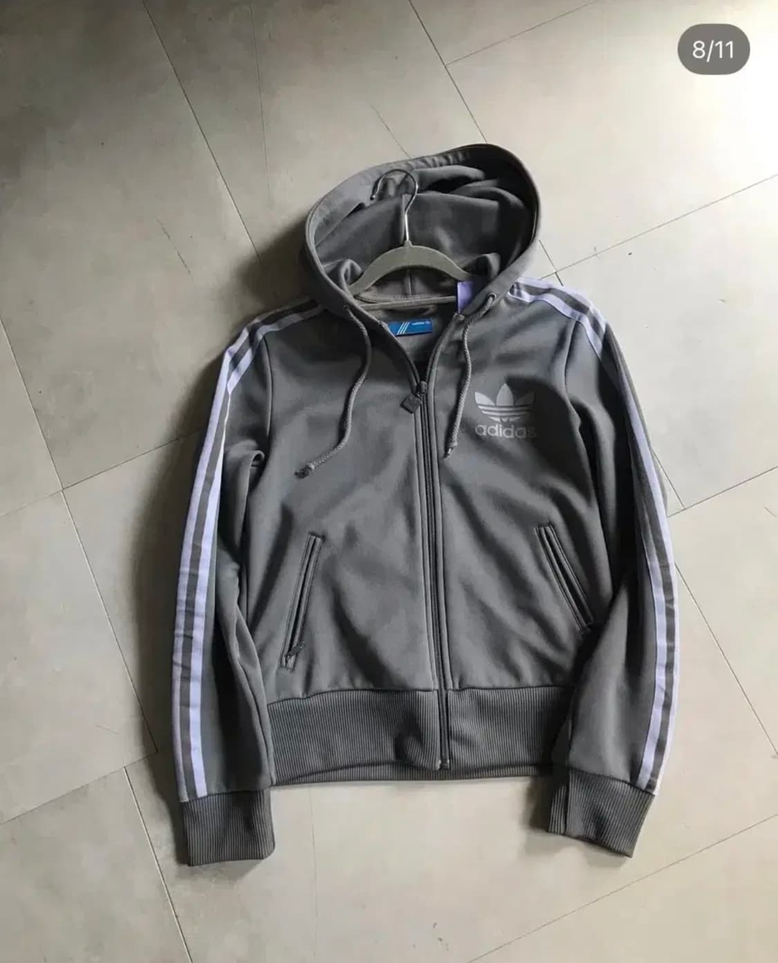 아디다스 빈티지 후드집업 라이프이즈웻 져지 상품이미지7