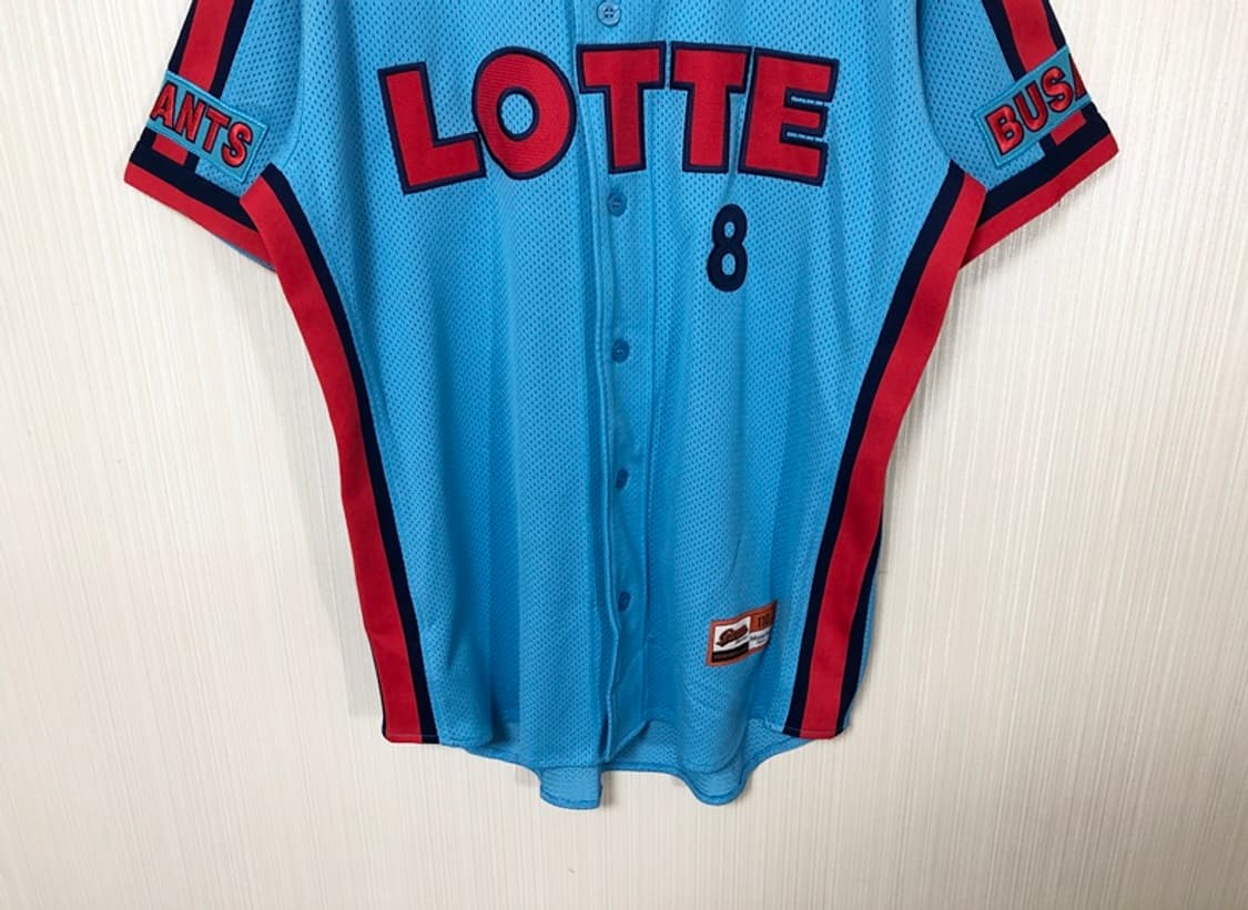 KBO 카멜레온어센틱 롯데자이언츠 챔피언 원정유니폼 110 #8 전준우 상품이미지3