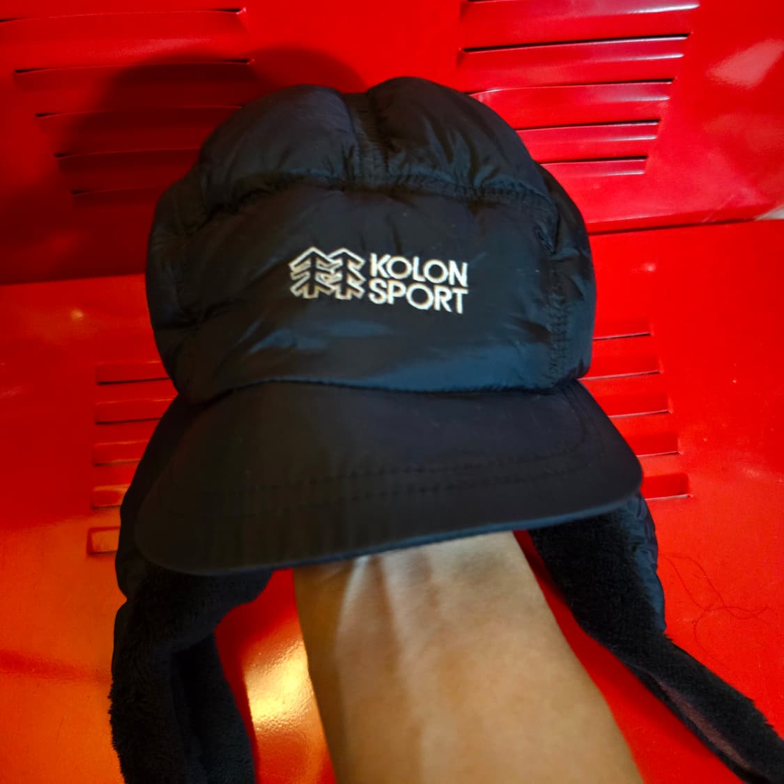 코오롱(KOLON) 구스다운 패딩 트루퍼햇 60size 상품이미지2