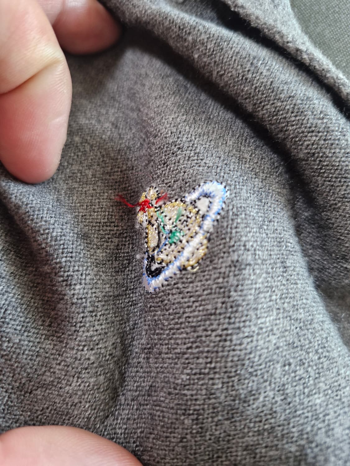 여성 비비안웨스트우드 크롭 그레이 가디건 F 상품이미지6