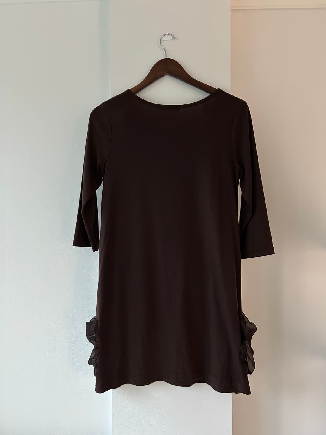 Sheer Layered Brown Dress / 빈티지 미니 원피스 상품이미지8