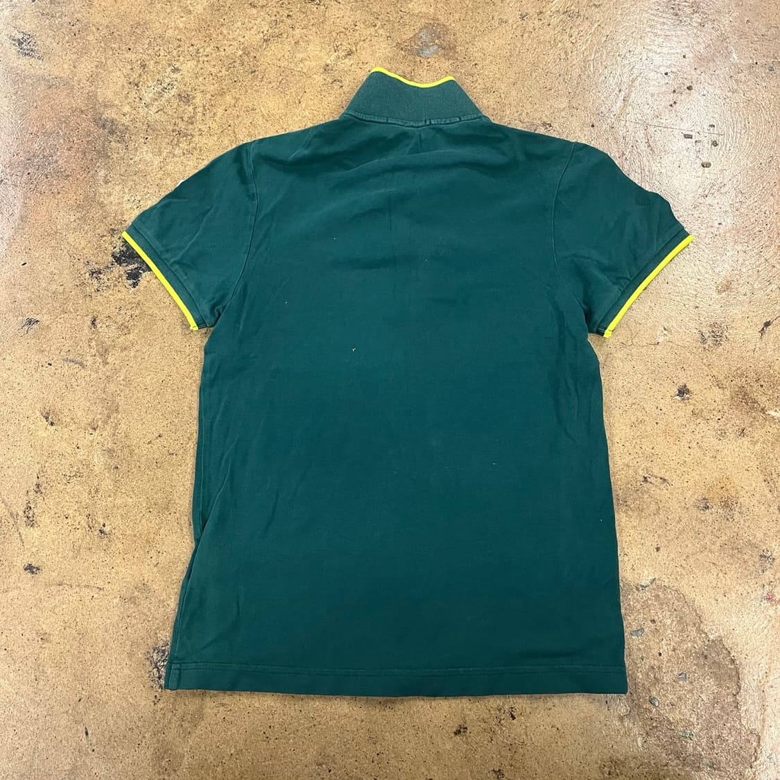 [정품/XS] 몽클레어 그린 카라 반팔 티셔츠 b8 상품이미지3