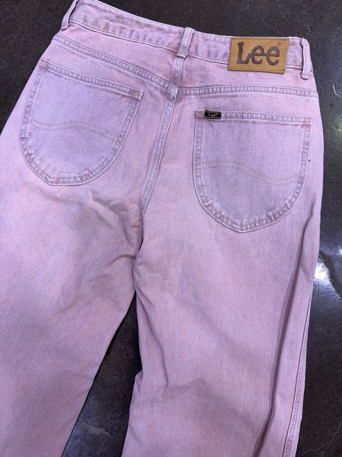 Lee 리 빈티지 인디언핑크 피그먼트 와이드핏 데님팬츠 27 상품이미지6