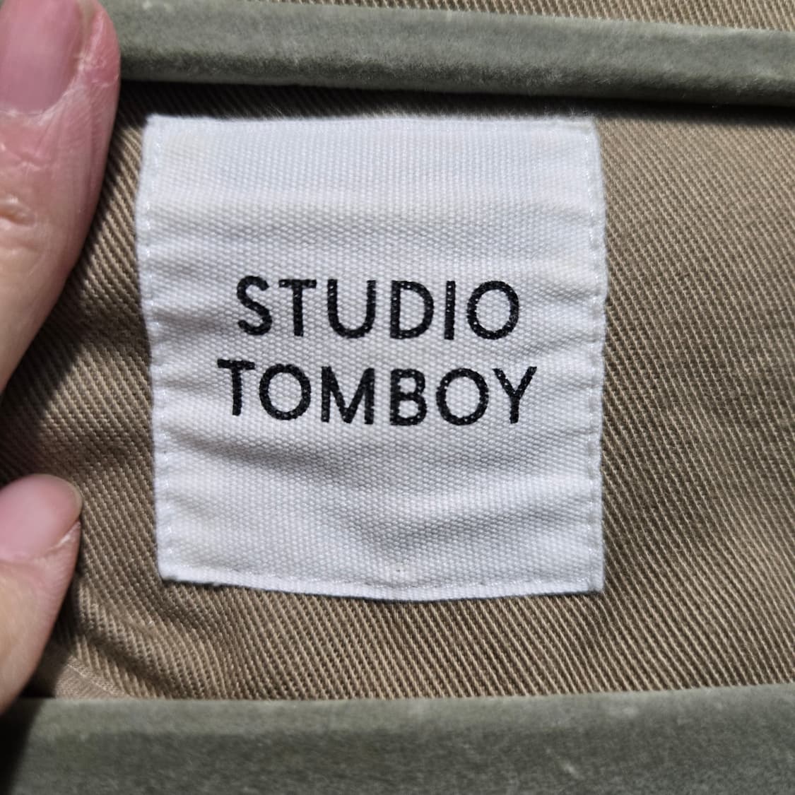 스튜디오 톰보이 브이넥 노카라  코쿤 코트  상품이미지4