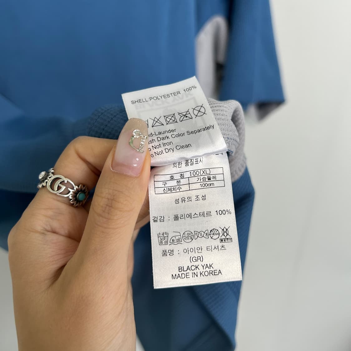 블랙야크 남성 반팔 반집업 티셔츠 100 상품이미지4