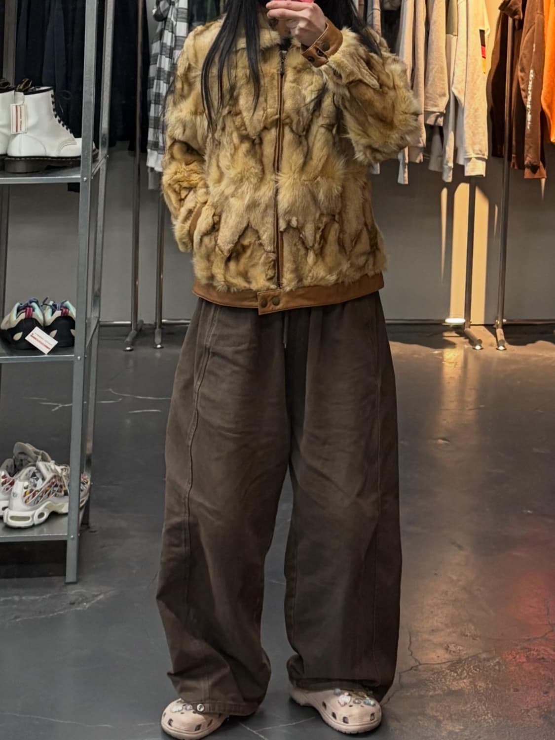 빈티지 폭스퍼 양가죽자켓 A3385 상품이미지1