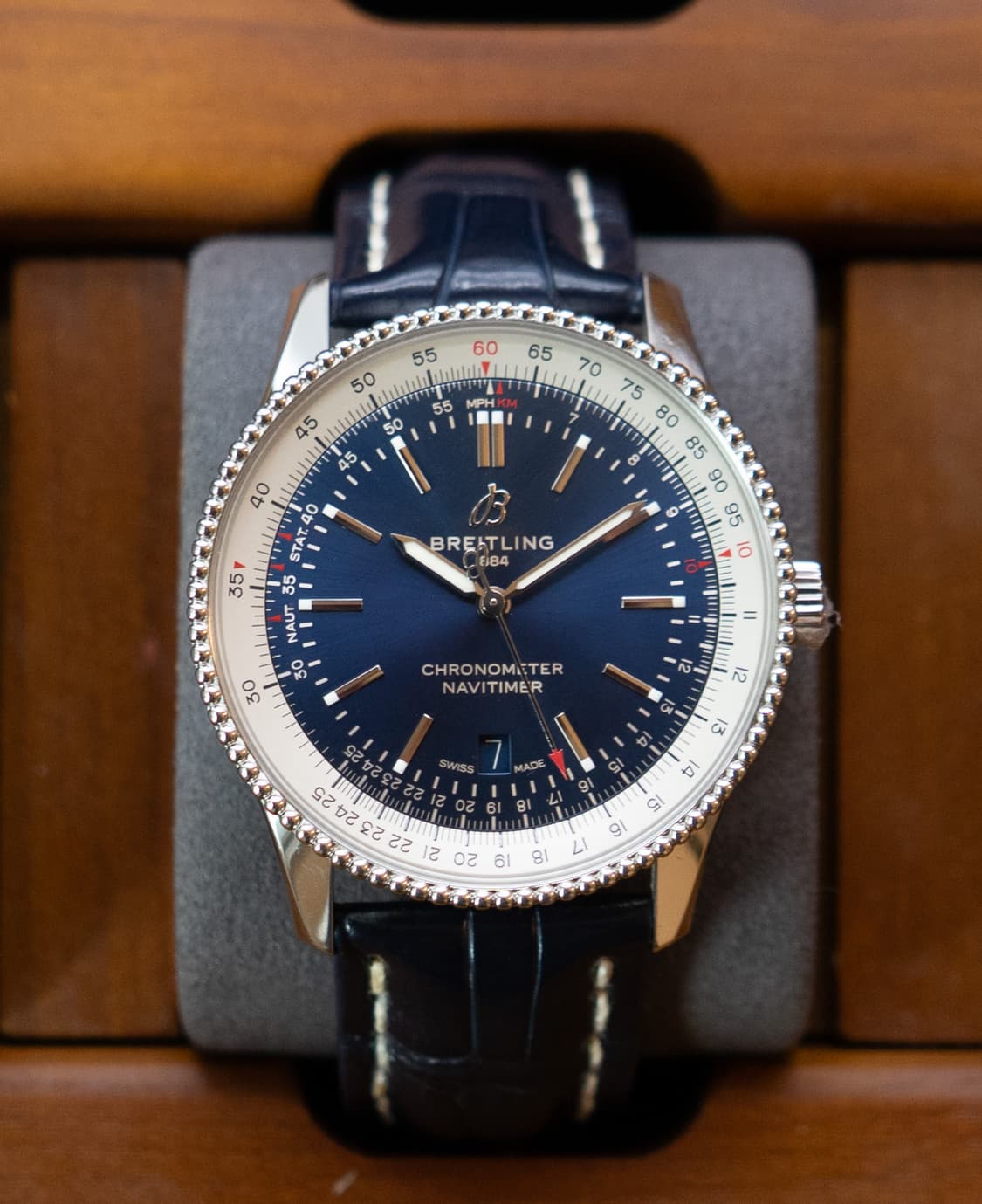 브라이틀링 네비타이머 논크로노 41 청판 오토매틱 시계 상품이미지1