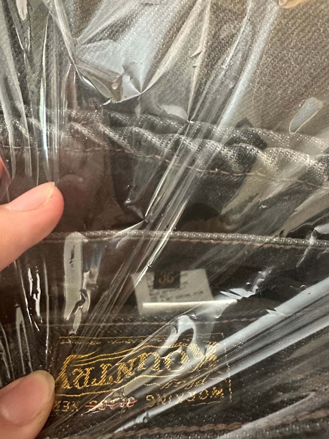 [36] 캐피탈 14온즈 데님 5P 몽키 시스코 잼스톤 팬츠 블랙 상품이미지3