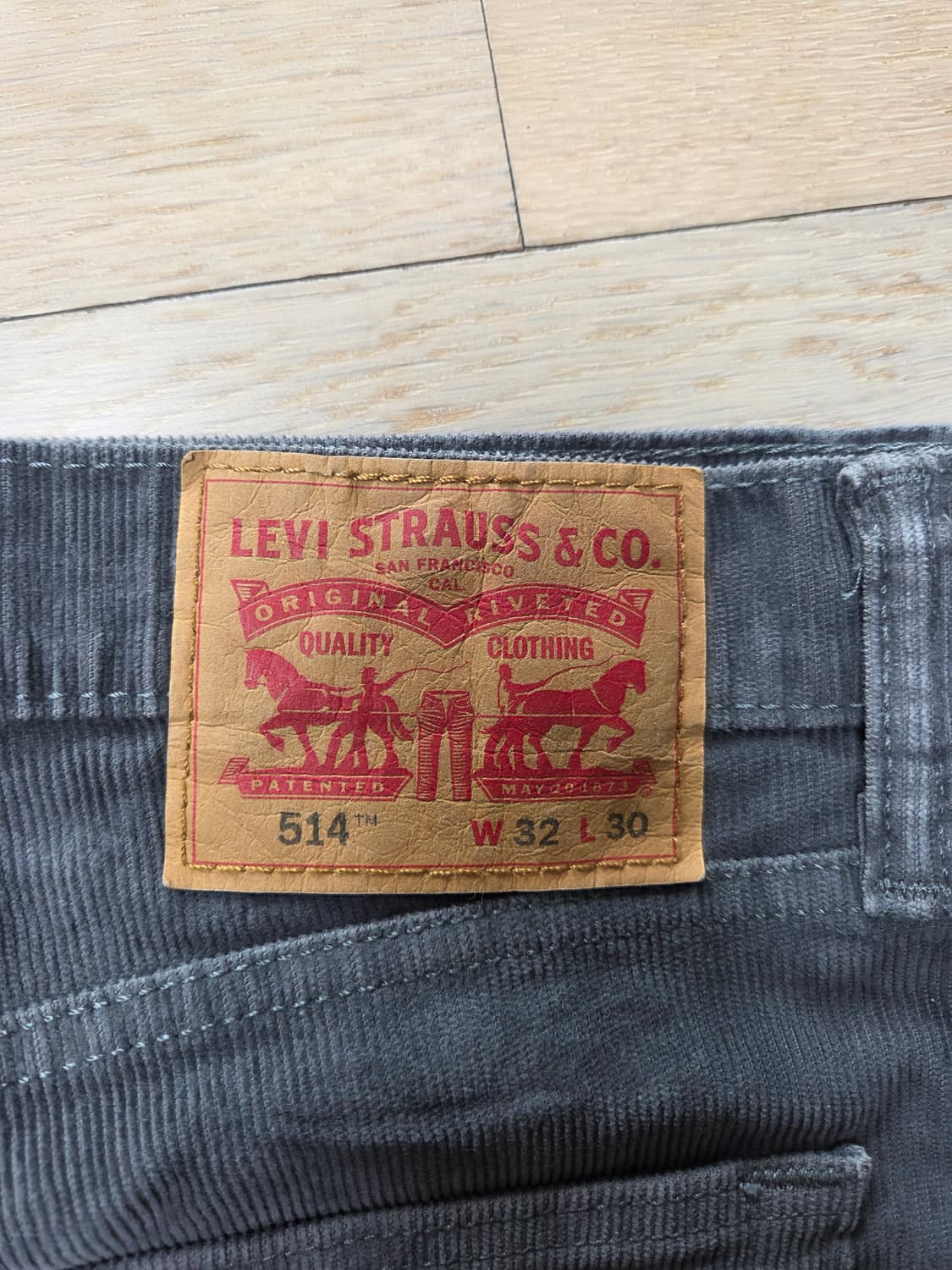 리바이스 514 코듀로이.골덴  바지.34 상품이미지2