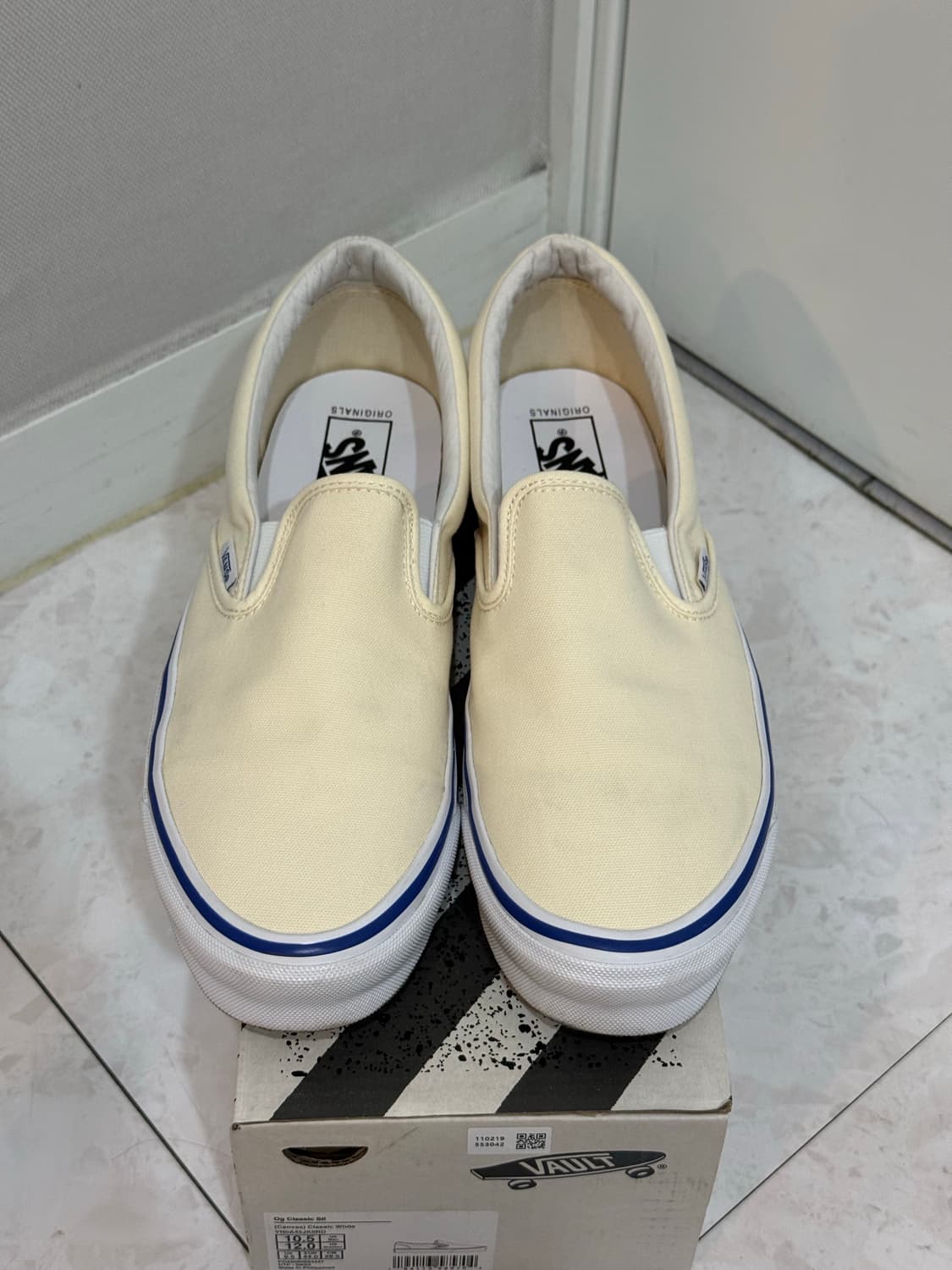 [285] 반스 볼트 OG 클래식 슬립온 화이트 상품이미지3