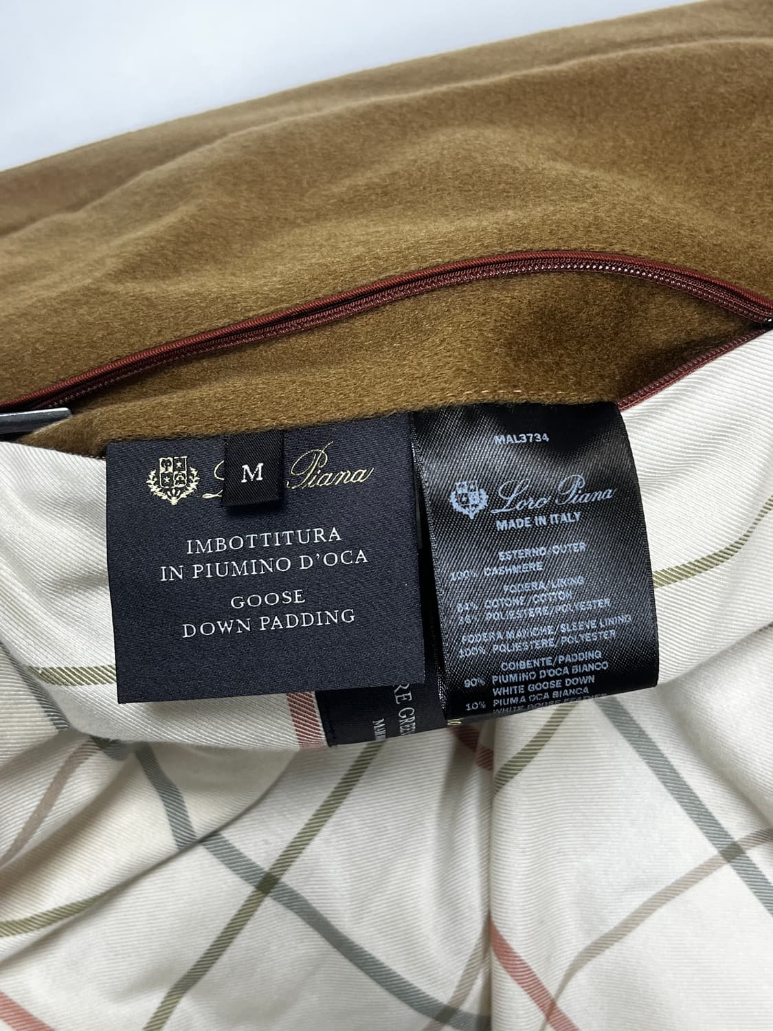 로로피아나 캐시미어 구스다운 패딩 M(100-105)(새상품/C.O.L. 상품이미지7
