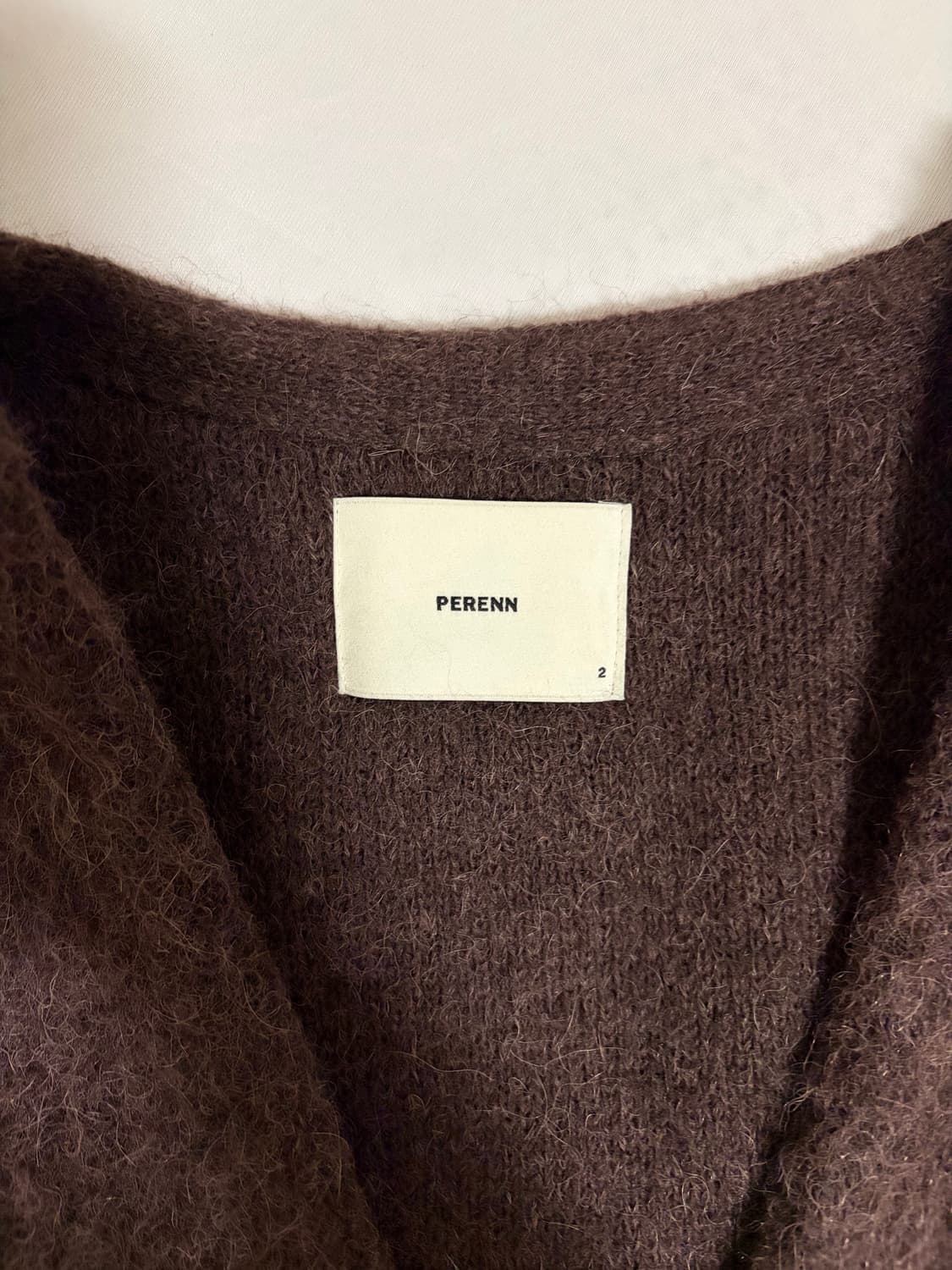 퍼렌 모헤어 가디건 브라운 2사이즈 상품이미지3
