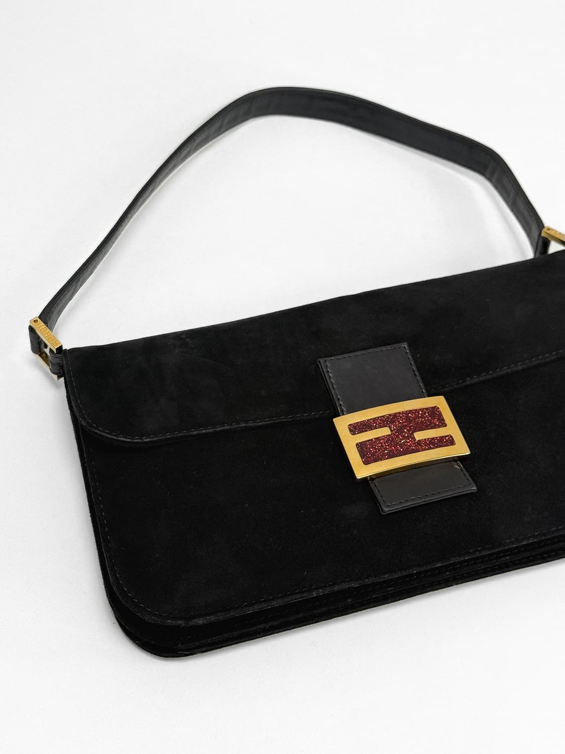 FEND Suede Baguette Shoulder Bag 상품이미지1