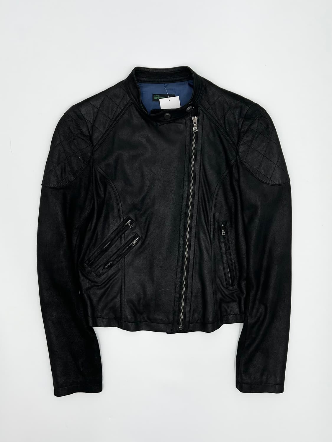 베네통 염소가죽 자켓 상품이미지1