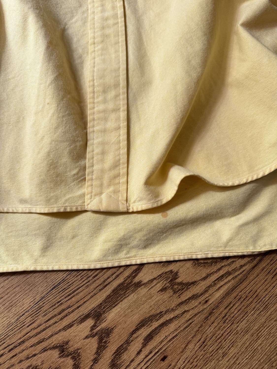 [XL]90s 폴로 랄프로렌 BIG SHIRT 라이트옐로우 옥스포드 셔츠 상품이미지4