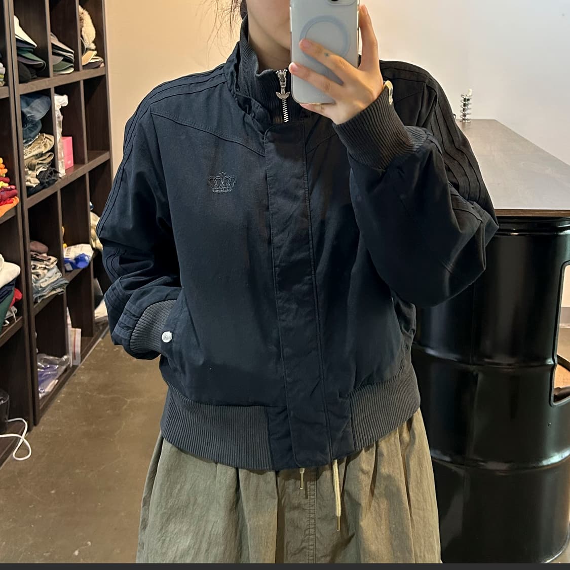 아디다스 X 미시엘리엇 블랙 봄버 자켓 상품이미지7