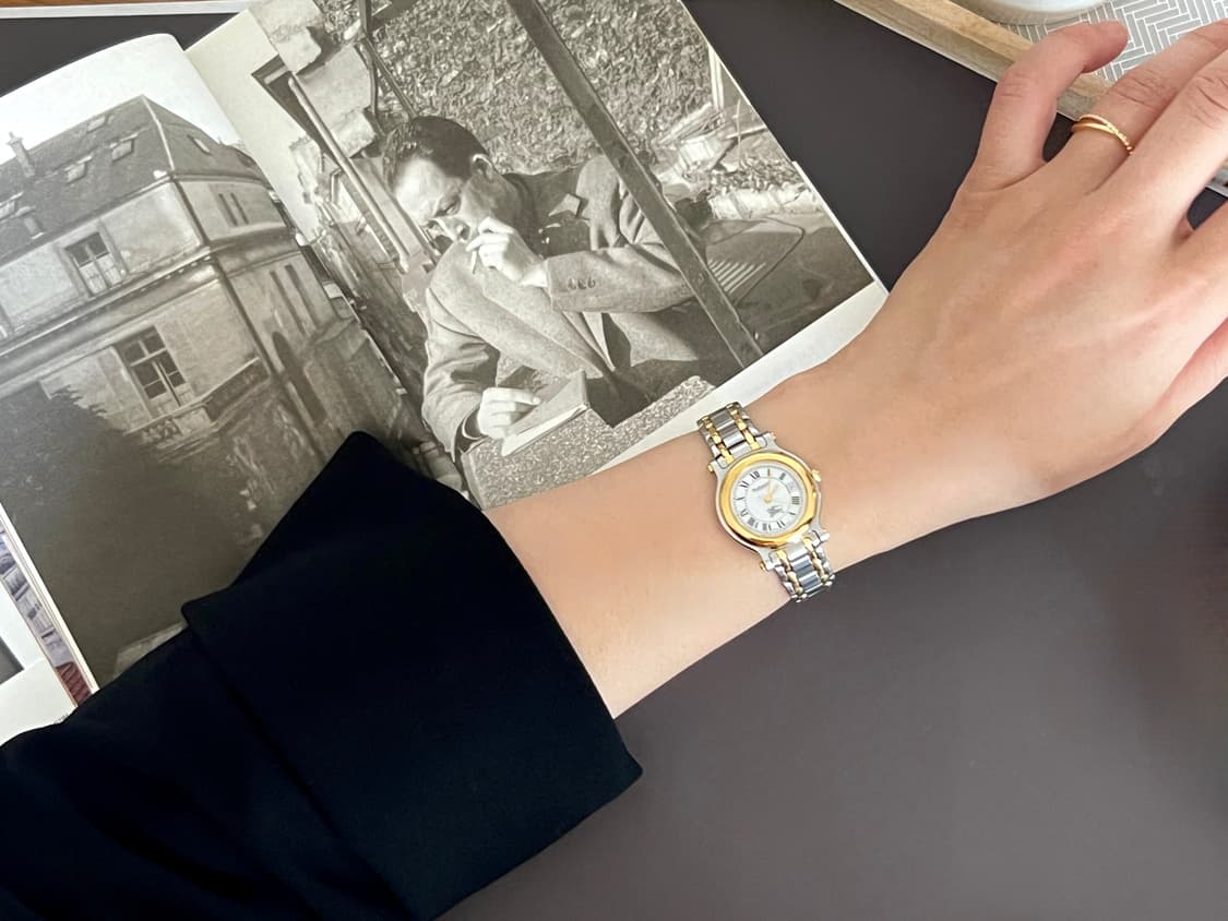 BURBERRY 골드 라운드 콤비 여성 버버리 시계  상품이미지10
