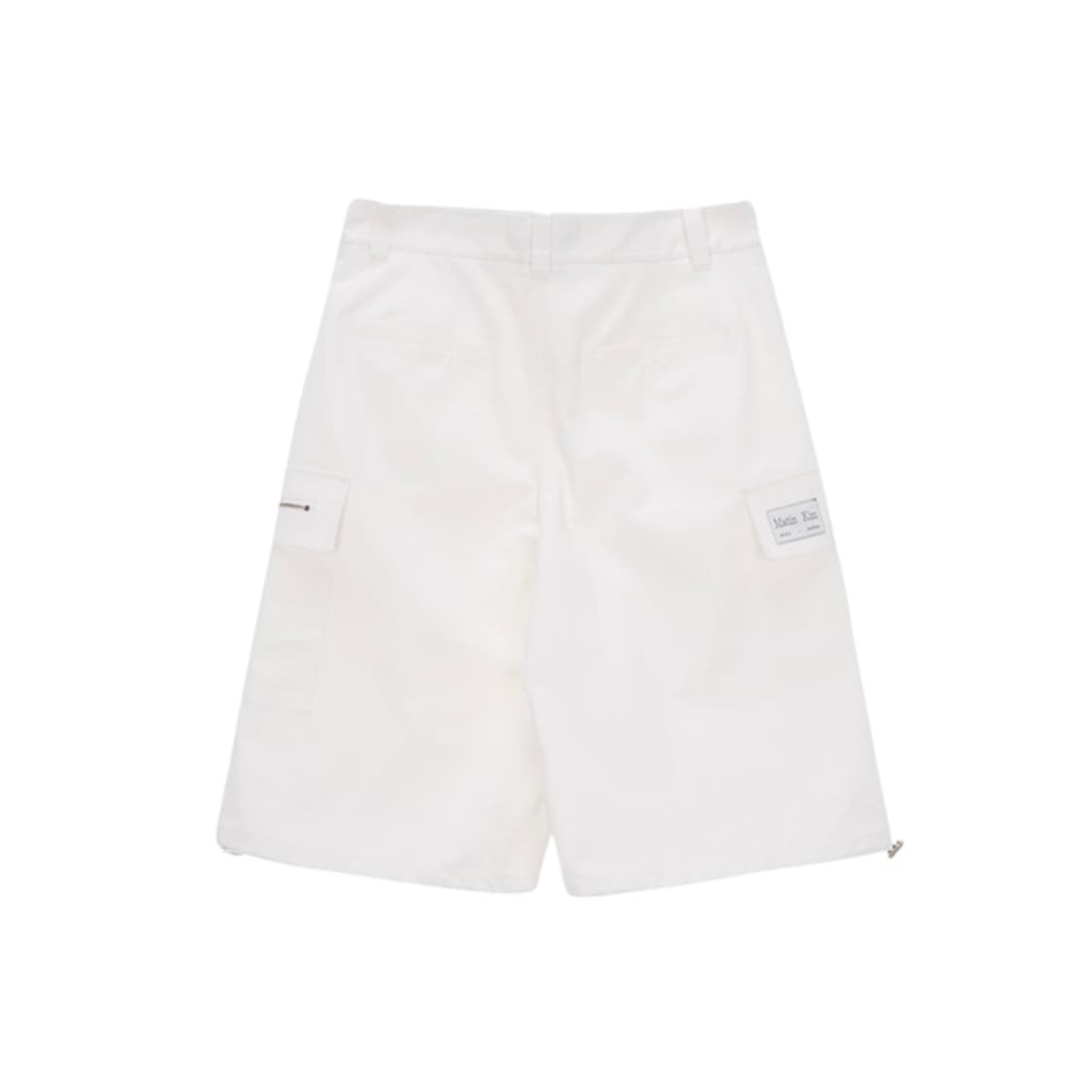 [M] 마땡킴 코튼 카고 카프리 팬츠 화이트 상품이미지2