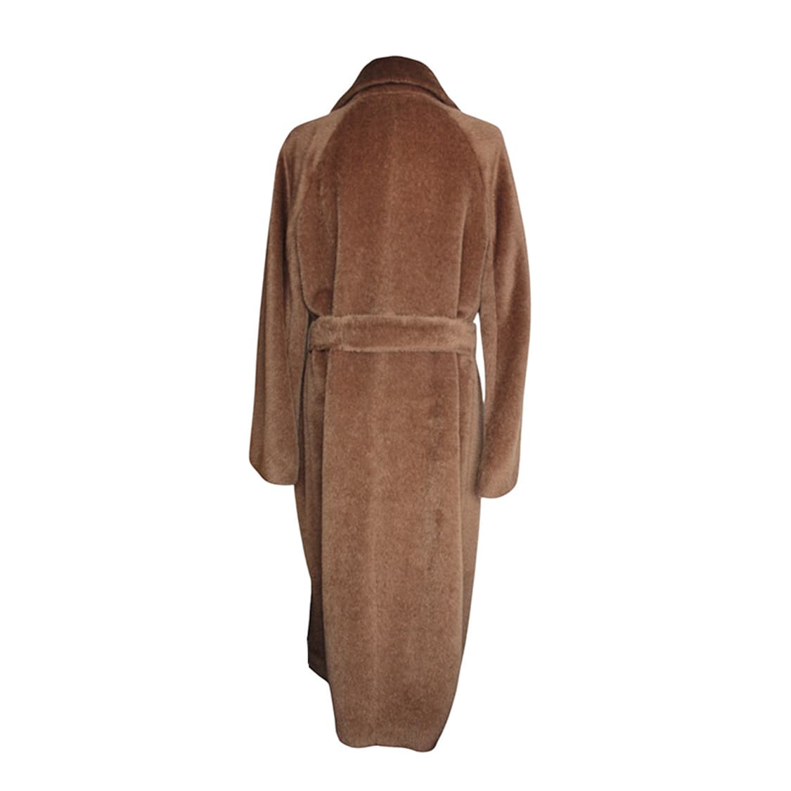 막스마라 브라운 알파카 혼방 벨티드 코트 44 상품이미지2