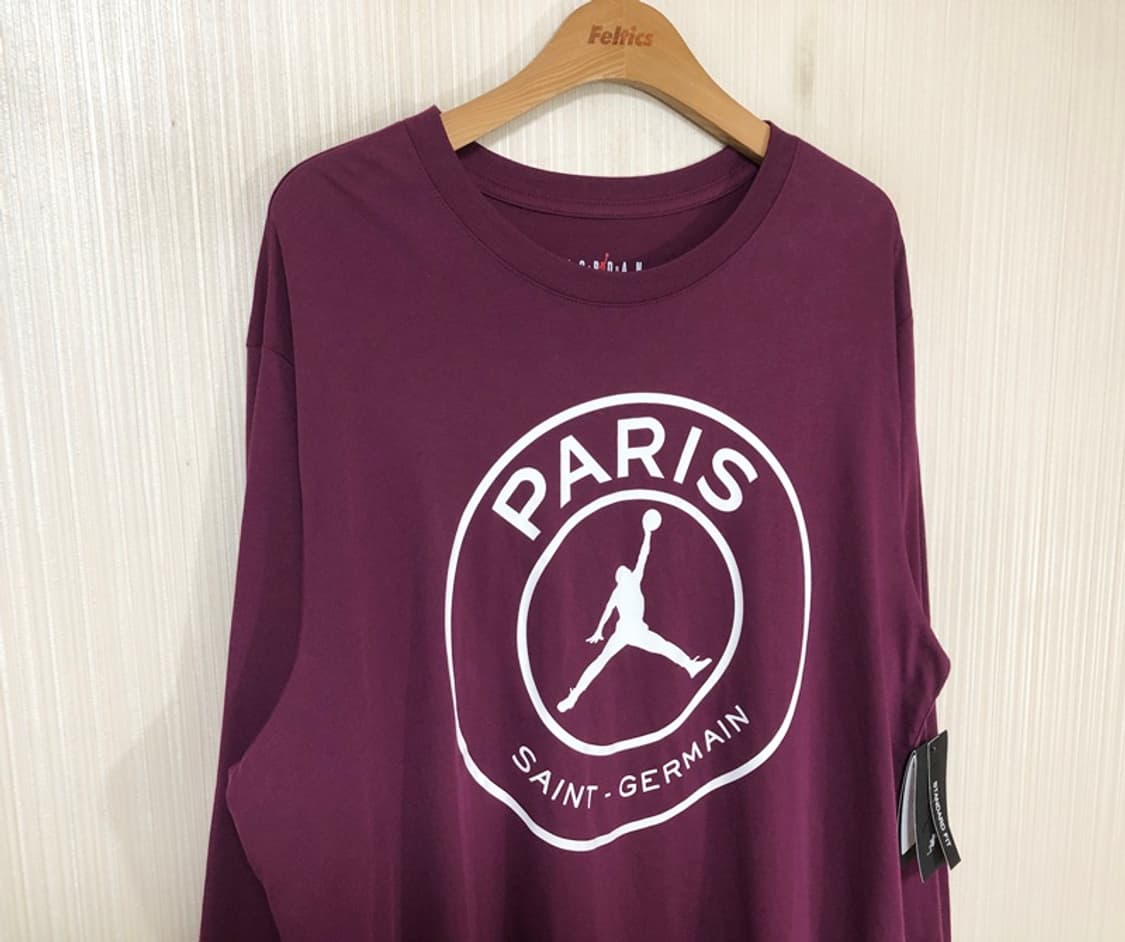 나이키조던X파리생제르맹 빅로고 롱슬리브티셔츠 XL(110) 상품이미지5