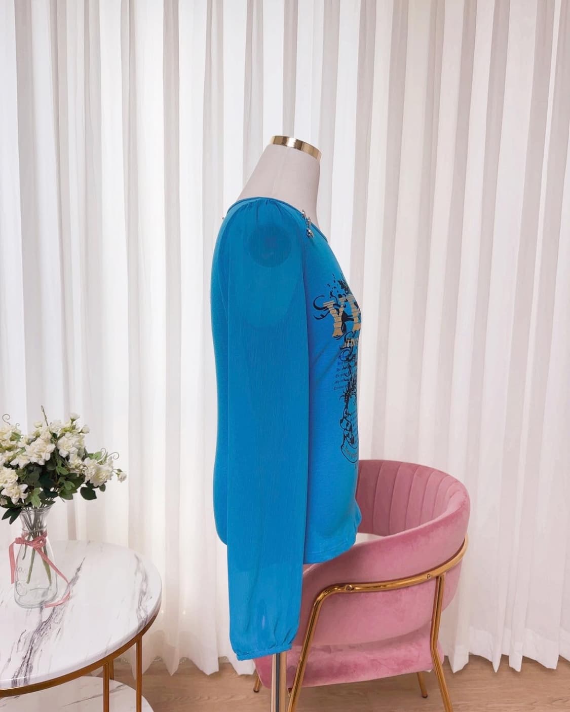 [택새상품] YESSEA 예쎄 프린팅 퍼프 블라우스 상품이미지5