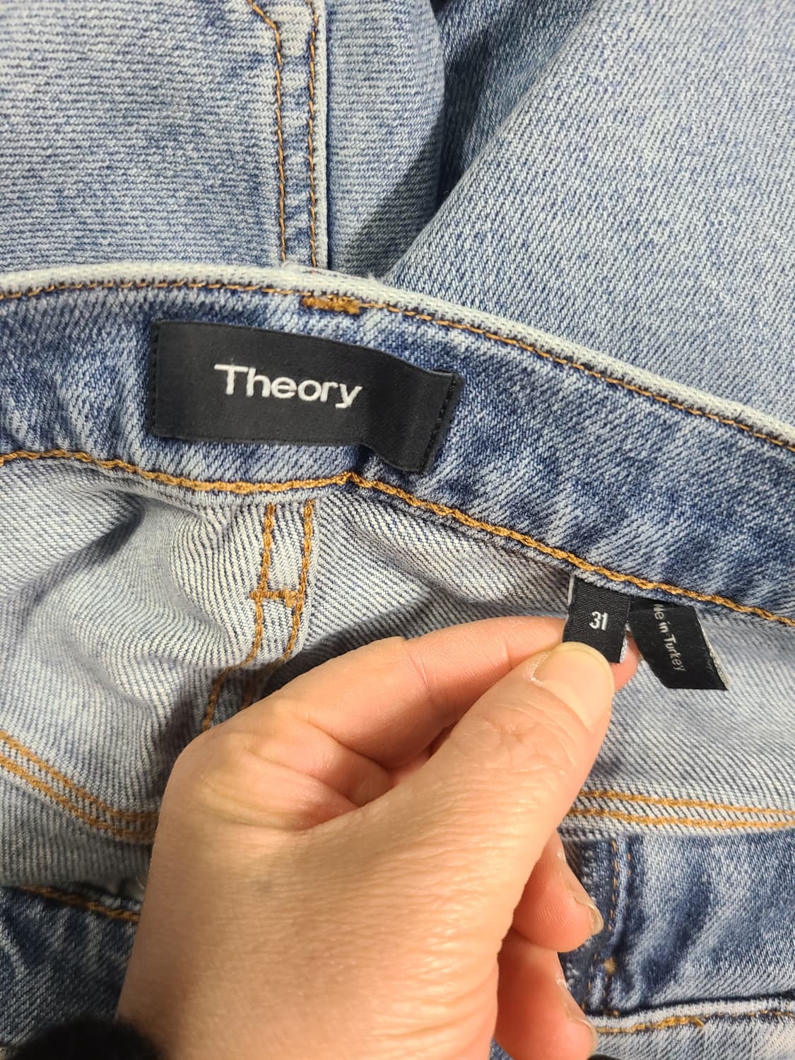 띠어리 연청 데님 바지 31 상품이미지4