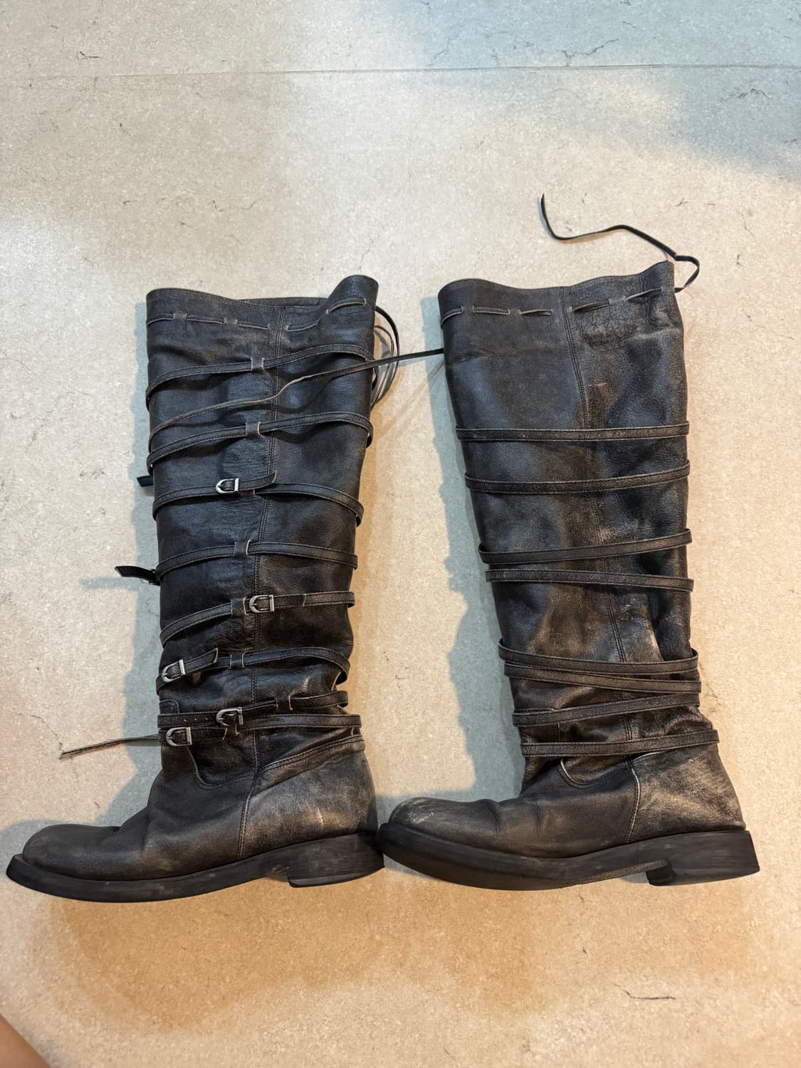 Then 덴 롱 부츠 그레이 상품이미지7