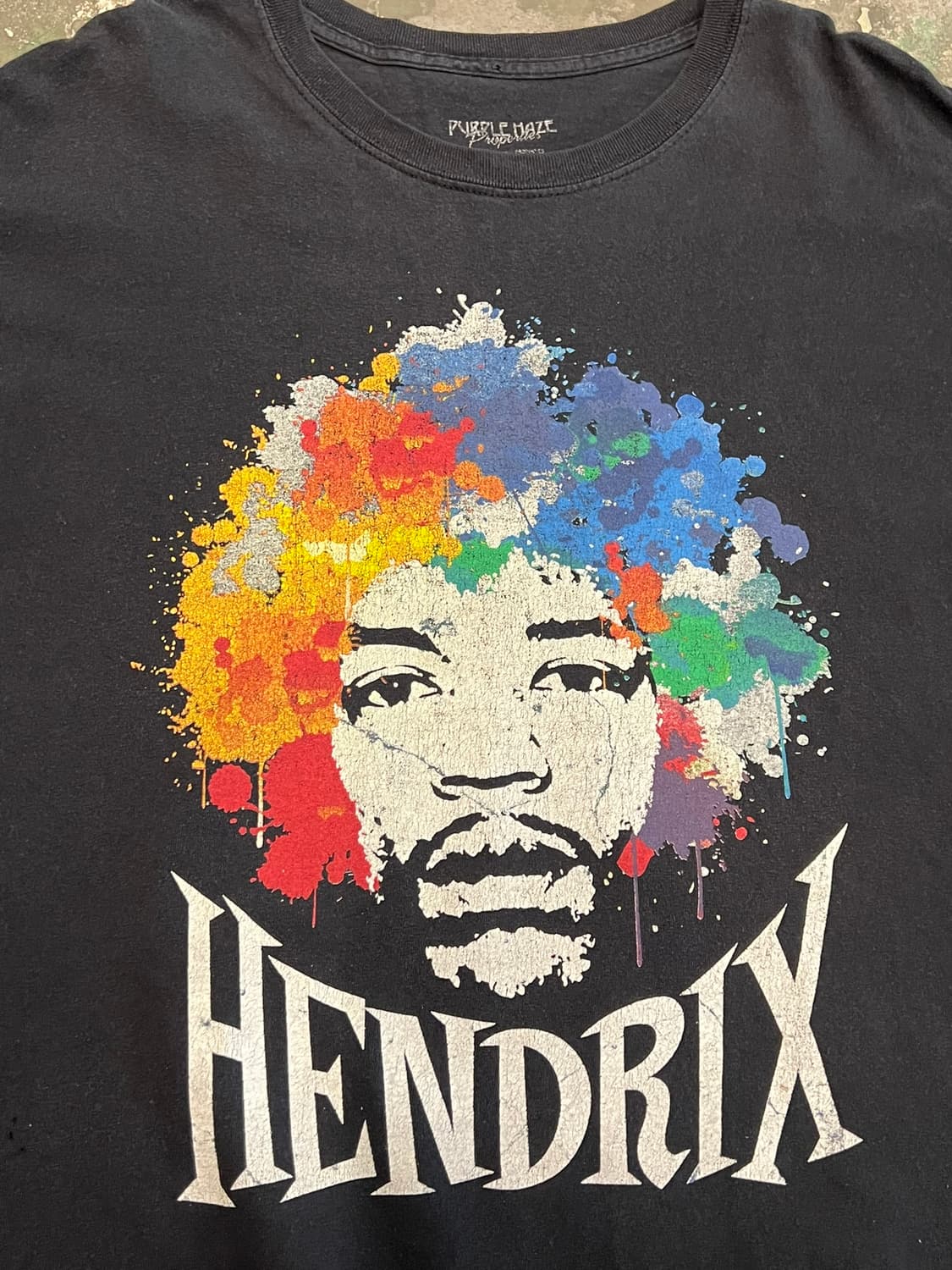 [4XL] 지미 헨드릭스 퍼플헤이즈 아트 프린팅 그래픽 티셔츠 상품이미지6