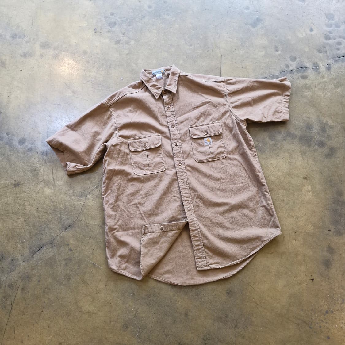 칼하트 빈티지 포켓 반팔 셔츠 XL 상품이미지1