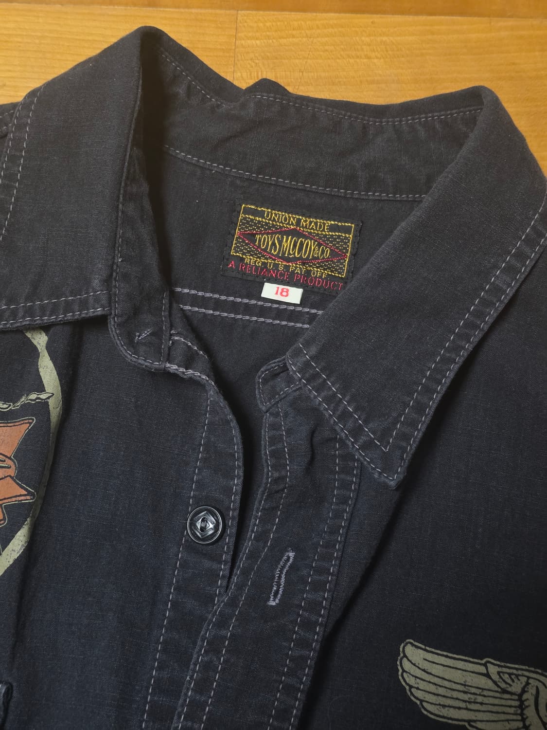 토이즈맥코이 블랙 샴브레이 프린팅 셔츠 18 [xxl] 상품이미지4