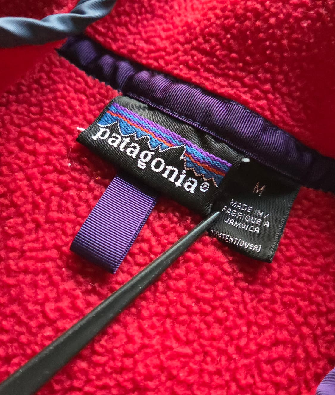 (M)파타고니아 90s 자메이카 레드 신칠라 플리스 상품이미지4