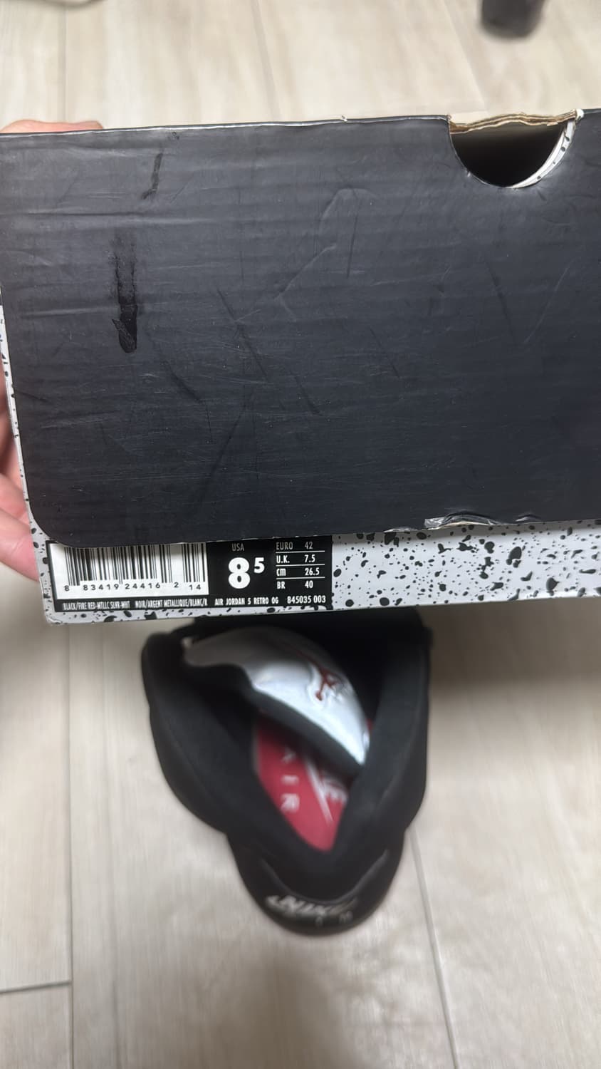 Jordan 5 Retro Black Metallic og 상품이미지4