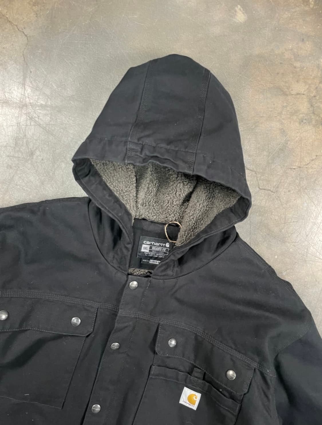 5XL) 칼하트 발렛 쉐르파 후드 워크 자켓 팝니다 상품이미지2