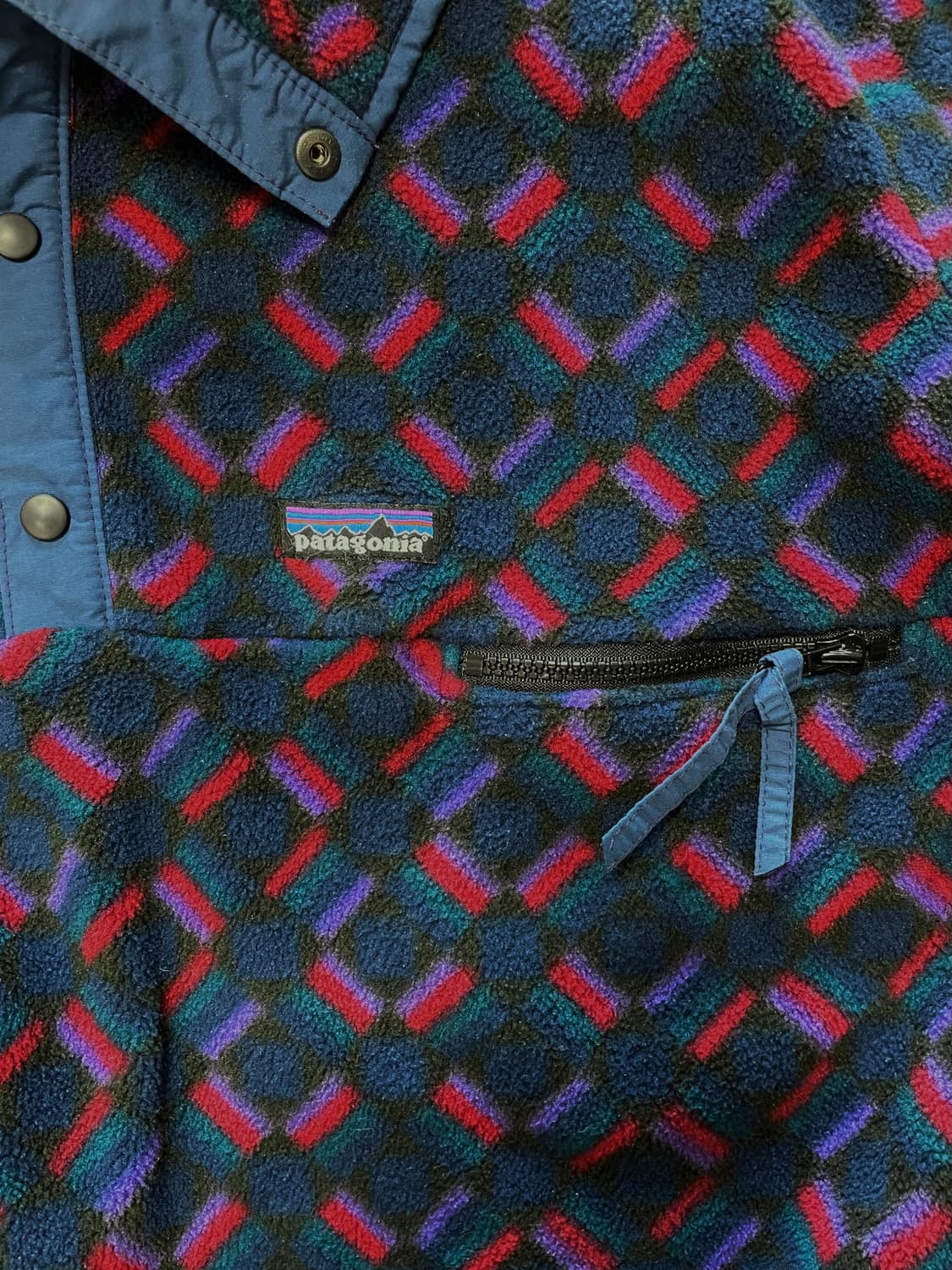 국내 유일 빈티지 파타고니아 신칠라 패턴 후리스 플리스 하프버튼 스냅버튼 상품이미지2