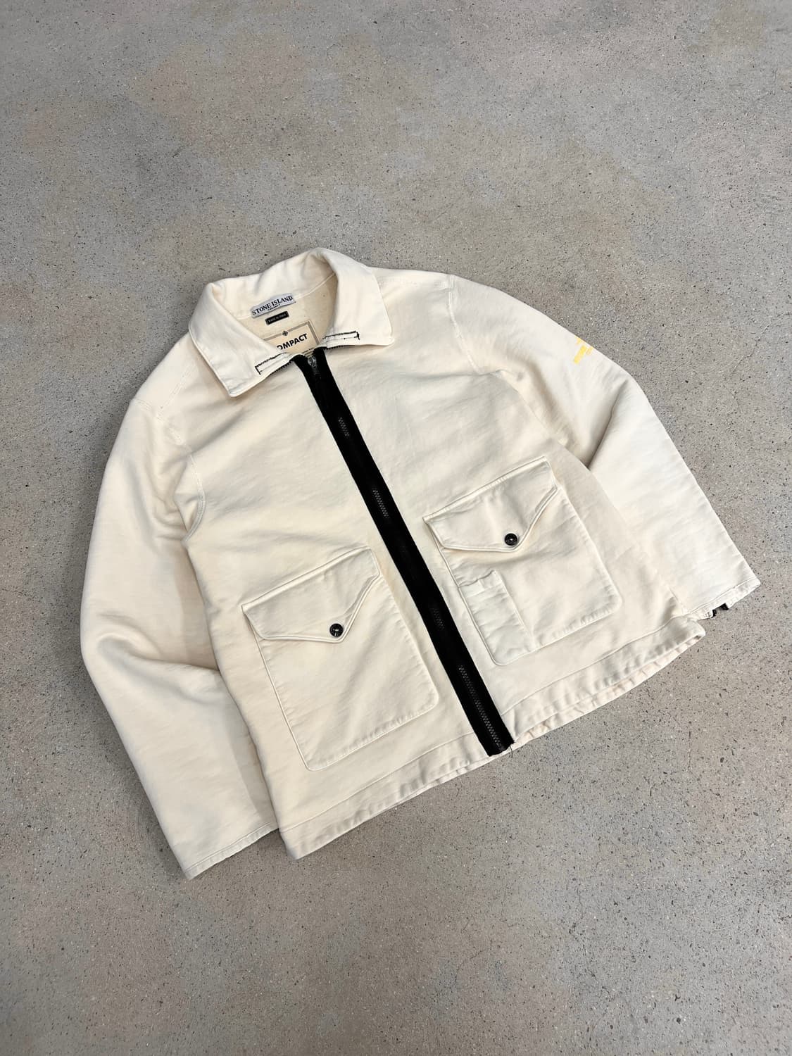 스톤아일랜드 00s 컴팩트 아이보리 코튼 자켓 상품이미지2