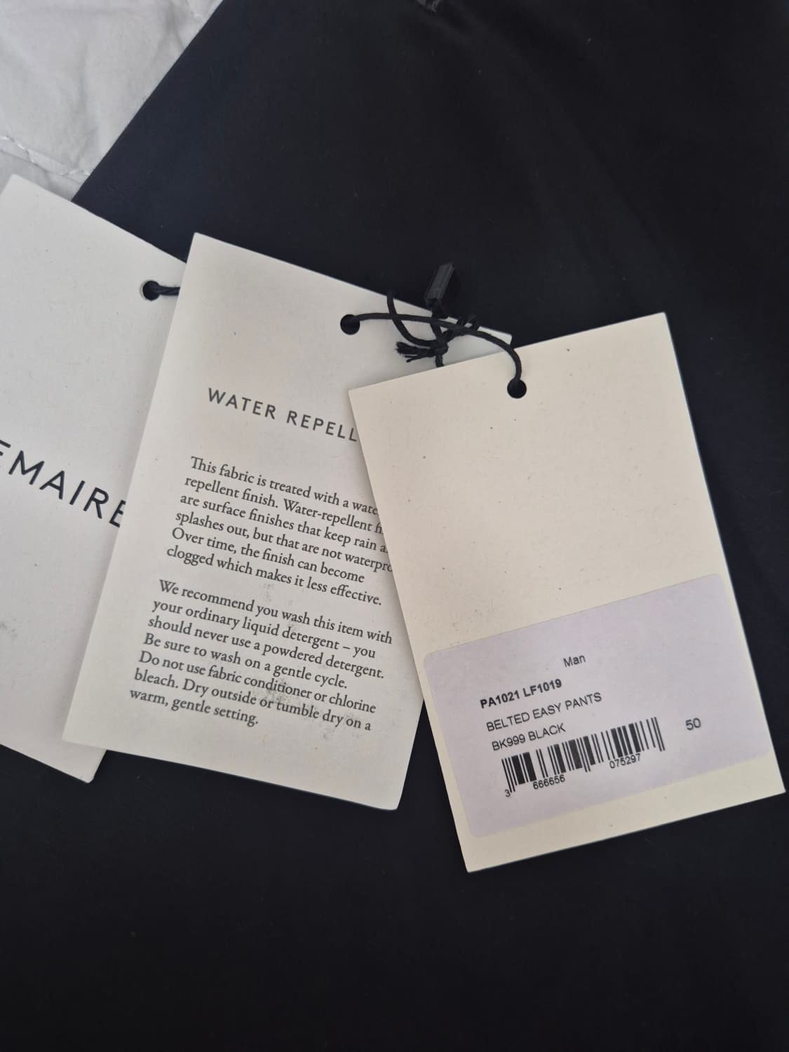 르메르 벨티드 이지팬츠 블랙 50 상품이미지9