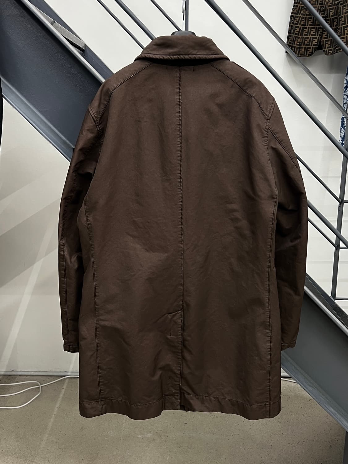 스톤아일랜드 사선 브레스티드 다비드 TC 코트 상품이미지4