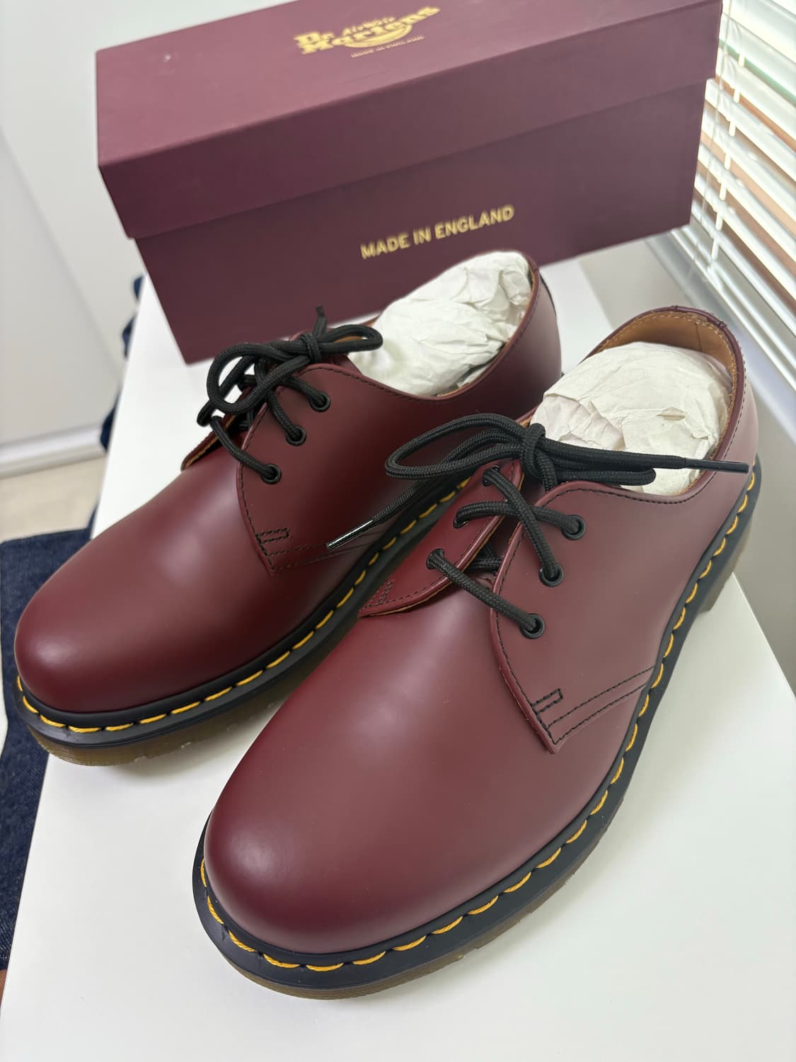 닥터마틴 1461 스무스 11838 체리레드 버건디 260 상품이미지2