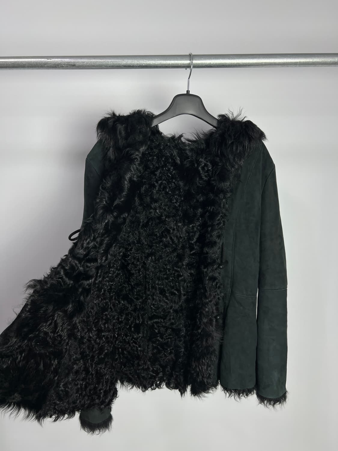 SANRIKA 양가죽 무스탕 후드 자켓 상품이미지5