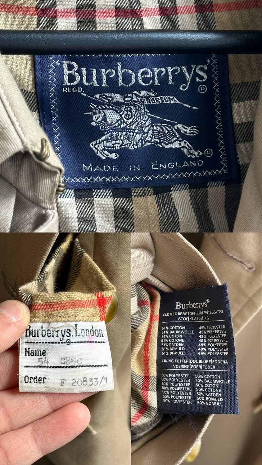 Made in England 버버리 트렌치 코트 상품이미지9