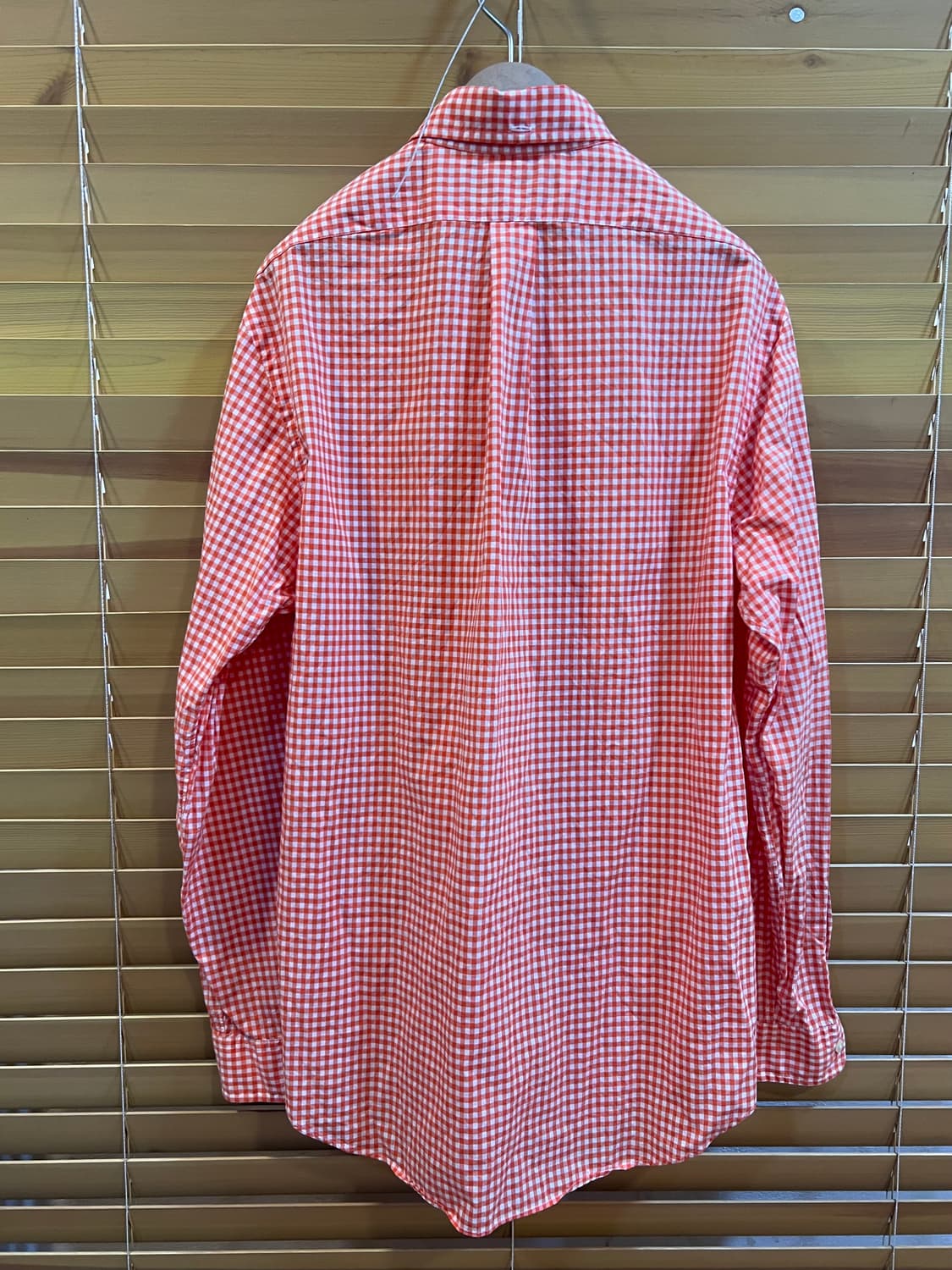 폴로랄프로렌 남성 오렌지체크 코튼긴팔셔츠 상품이미지3