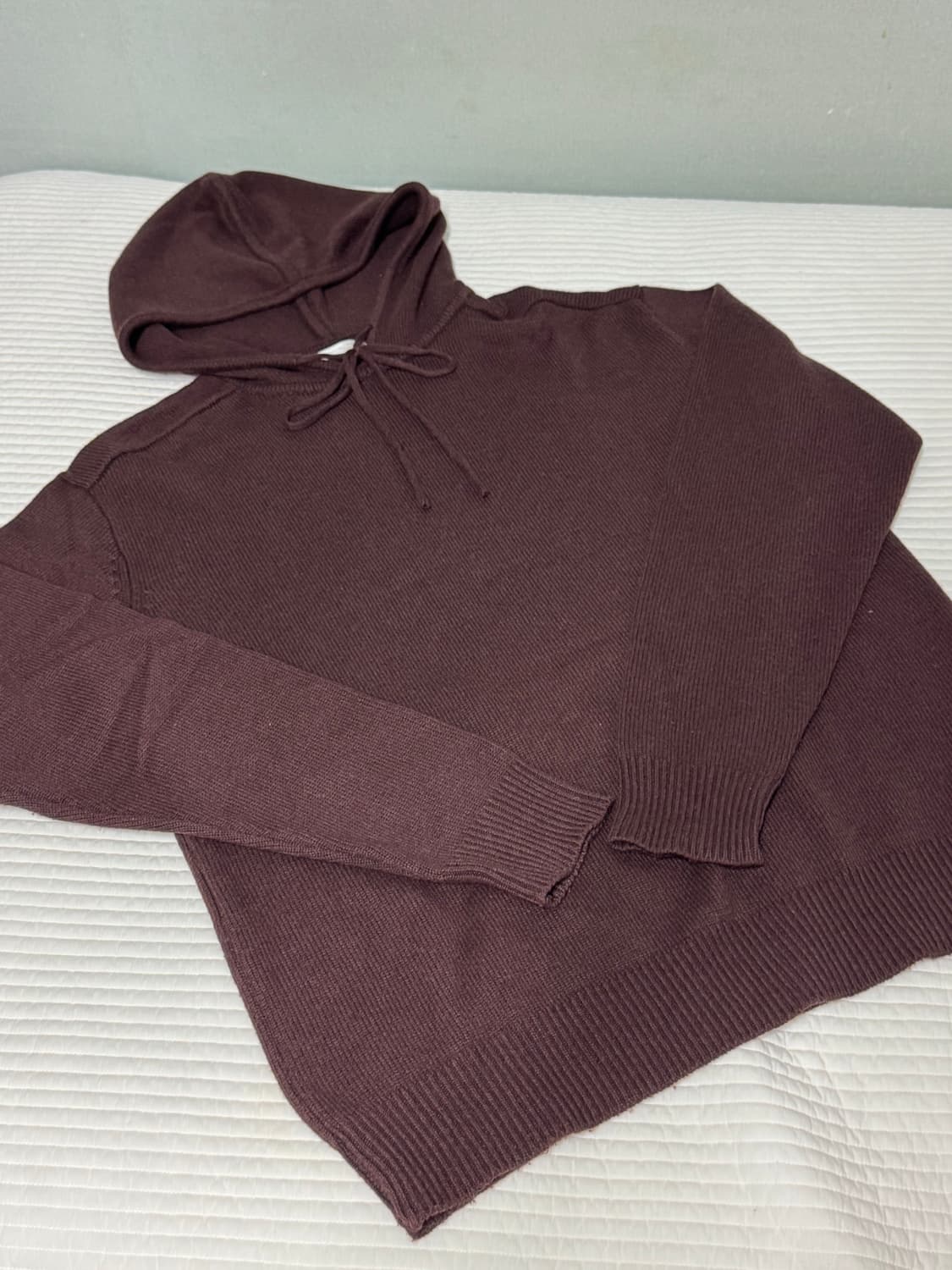 월스와일무브먼트 Comfy Knit Hoodie Maroon [2] 상품이미지1