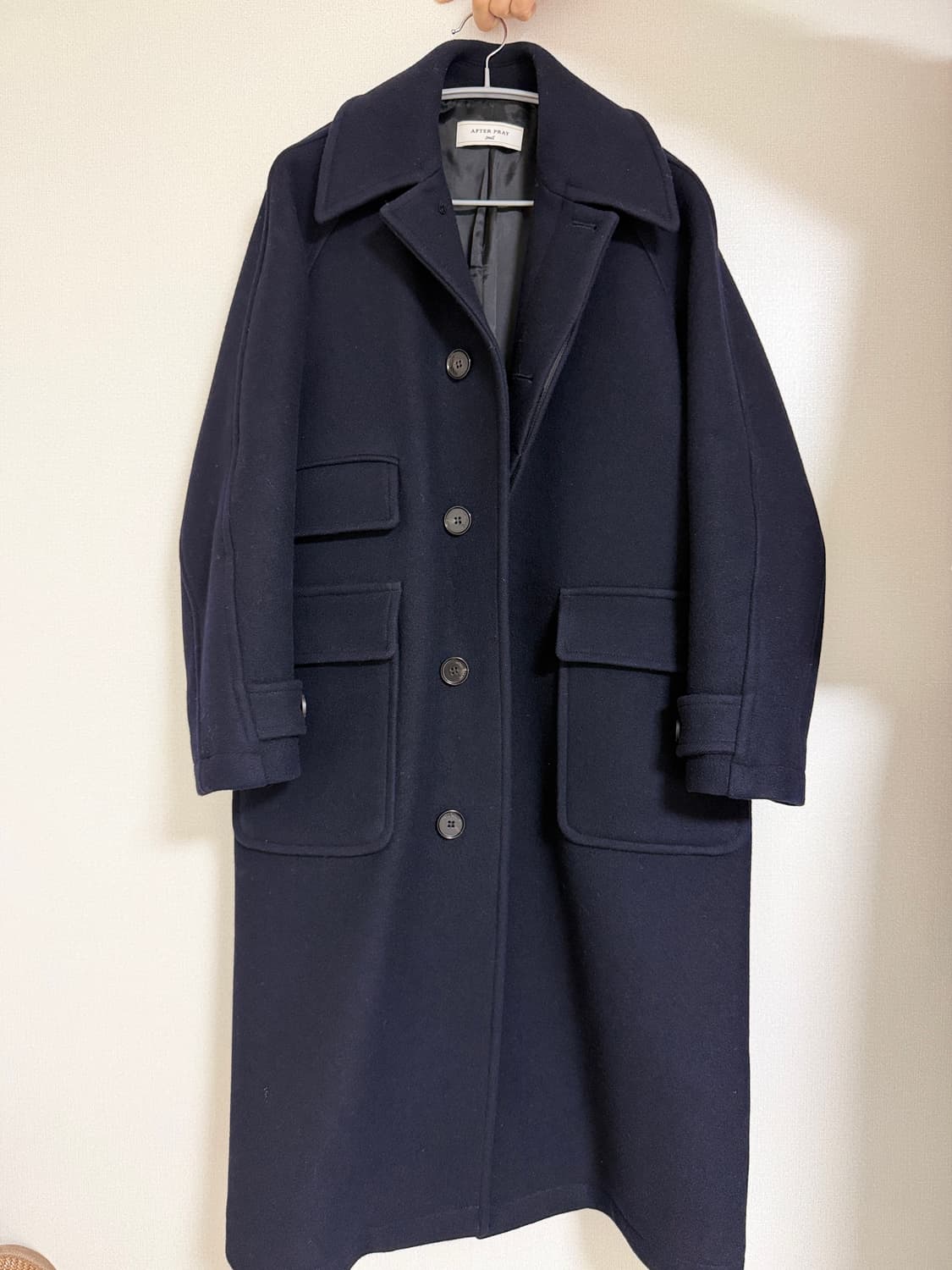 after pray 애프터프레이 투어리스트 발마칸 코트 네이비 S 상품이미지7