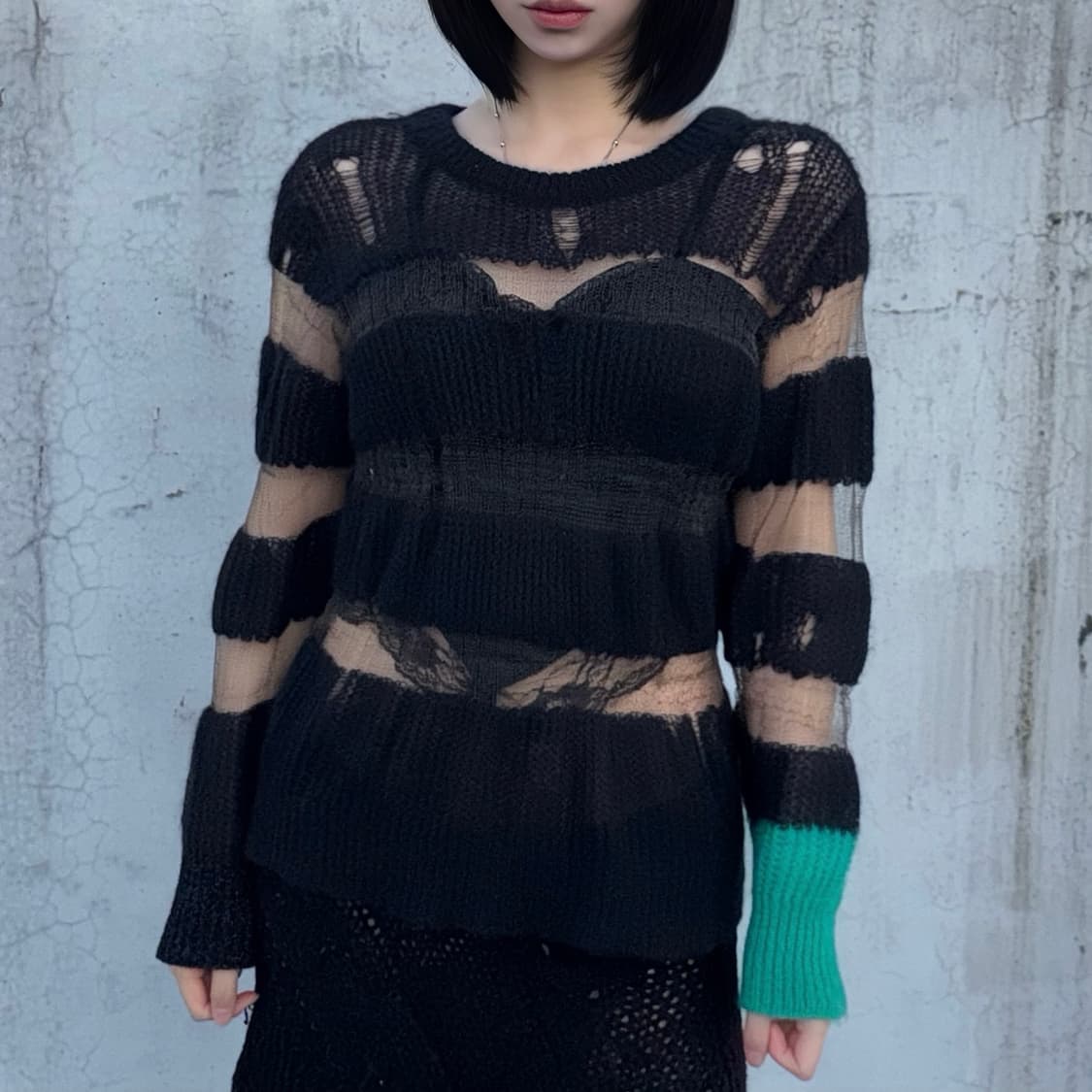DIESEL Mesh Mix Hole Knit 상품이미지1
