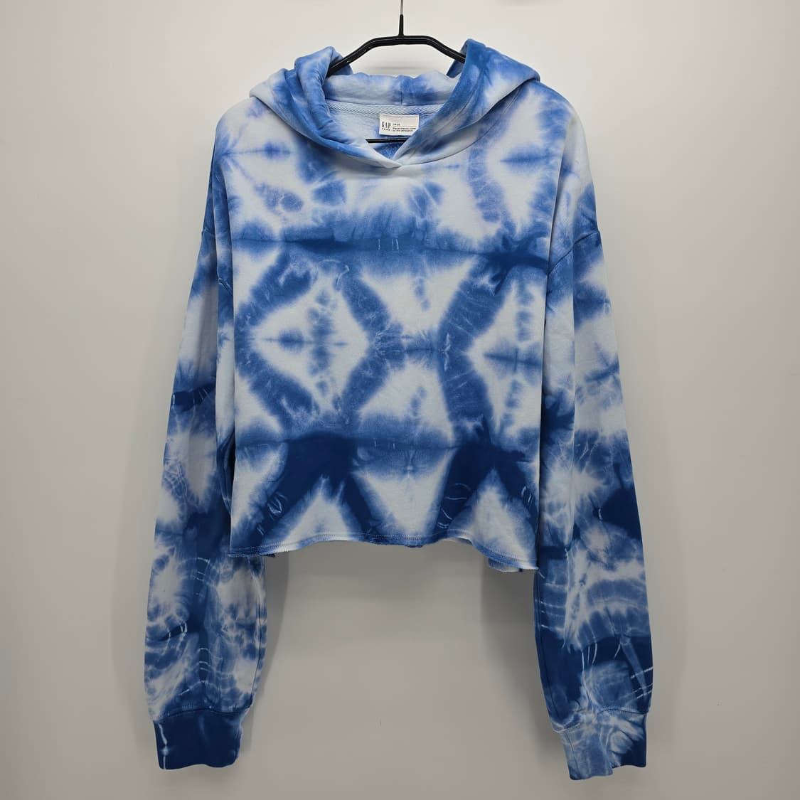 GAP 타이다이 크롭 후드티 블루 상품이미지7
