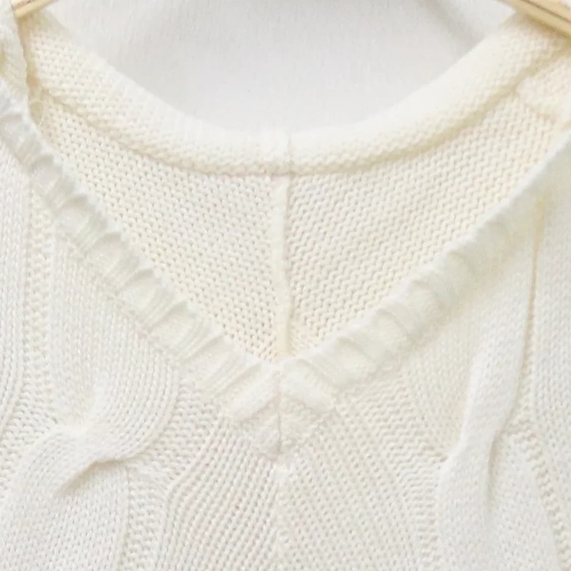 ZIENA 후드 판초 니트 66838 상품이미지5