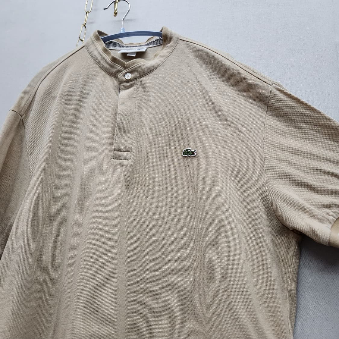 라코스테 로고 헨리넥 반팔카라 6(XL) 상품이미지3